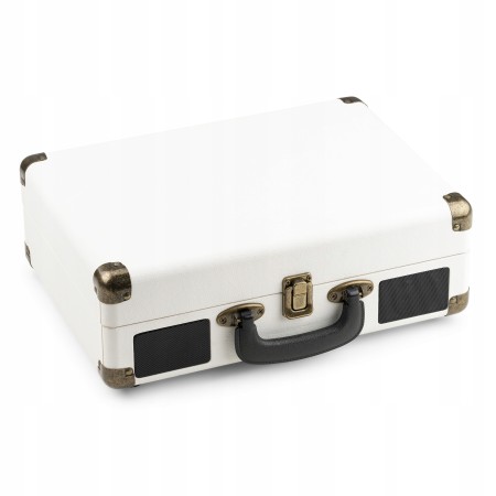 Gramofon Audizio RP116 Bluetooth Głośniki AUX in Biały Gramofon w Walizce