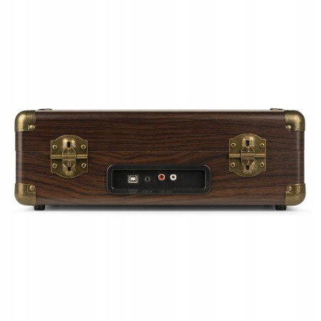 Gramofon Audizio RP114 Głośniki AUX in Brązowy Gramofon w Walizce