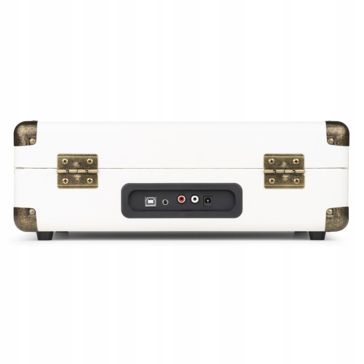 Gramofon Audizio RP116 Bluetooth Głośniki AUX in Biały Gramofon w Walizce