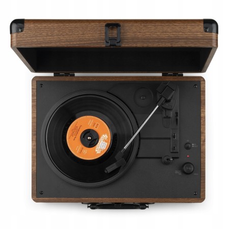 Gramofon Audizio RP116 Bluetooth Głośniki AUX in Brązowy Gramofon w Walizce