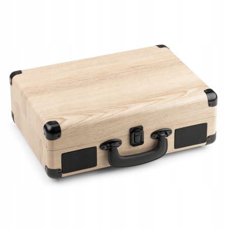 Gramofon Audizio RP116 Bluetooth Głośniki AUX in Jasny Gramofon w Walizce