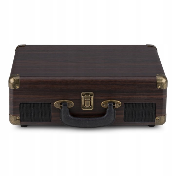 Gramofon Audizio RP116 Bluetooth Głośniki AUX in Brązowy Gramofon w Walizce