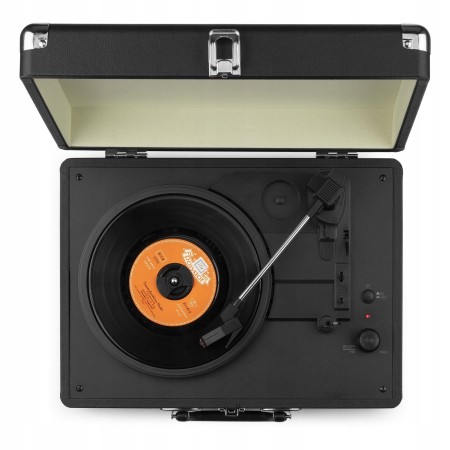 Gramofon Audizio RP116 Bluetooth Głośniki AUX in Czarny Gramofon w Walizce