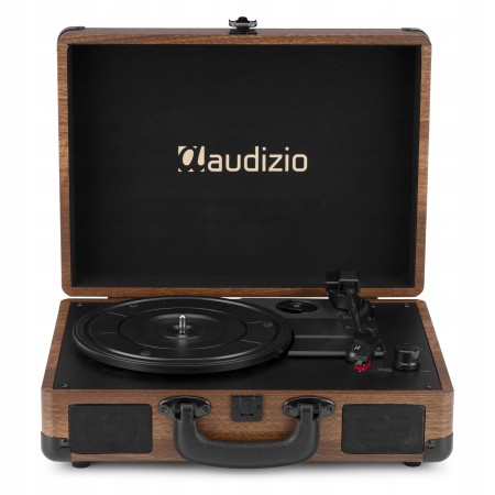 Gramofon Audizio RP116 Bluetooth Głośniki AUX in Brązowy Gramofon w Walizce
