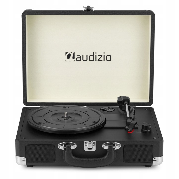 Gramofon Audizio RP116 Bluetooth Głośniki AUX in Czarny Gramofon w Walizce