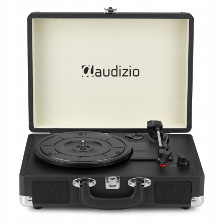 Gramofon Audizio RP116 Bluetooth Głośniki AUX in Czarny Gramofon w Walizce