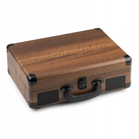 Gramofon Audizio RP116 Bluetooth Głośniki AUX in Brązowy Gramofon w Walizce