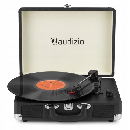 Gramofon Audizio RP116 Bluetooth Głośniki AUX in Czarny Gramofon w Walizce