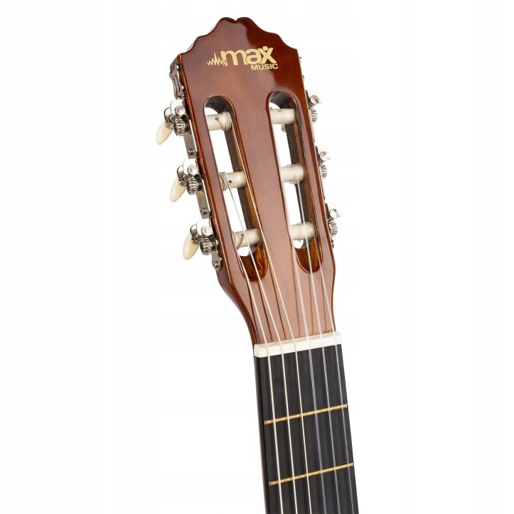 Zestaw Gitara Klasyczna MAX SOLOART + Statyw + pokrowiec i akcesoria