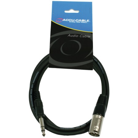 Kabel XLR M - 6.3 jack stereo 3m
