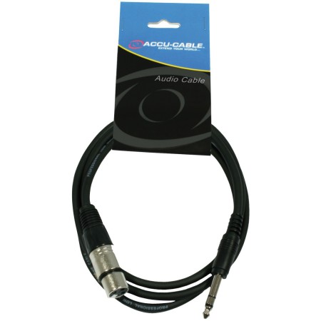 Kabel XLR F - 6.3 jack stereo 1,5m