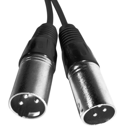 Przewód 2x XLR M - 2x JACK 6,3mm stereo 3m