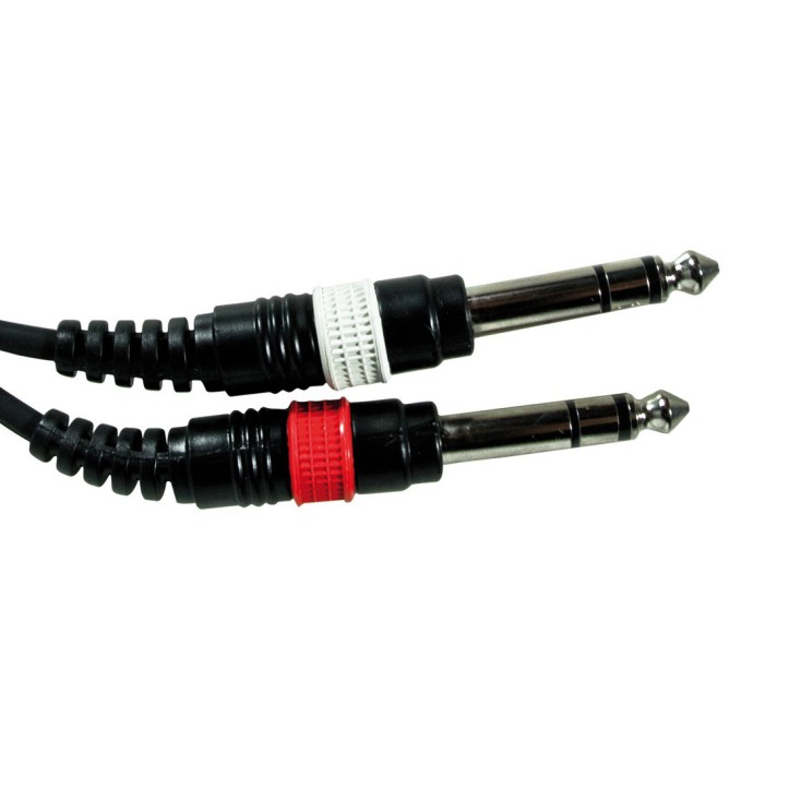 Przewód 2x XLR M - 2x JACK 6,3mm stereo 3m