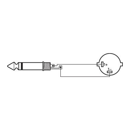 Przewód Głośnikowy Duży Jack - Speakon 5m