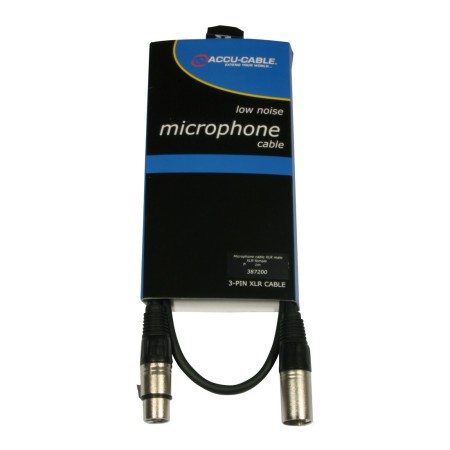 Kabel XLR M - XLR F 1m