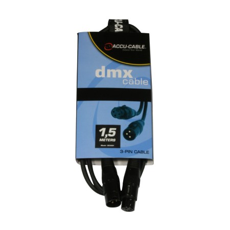 Kabel DMX XLR M - XLR F 0,5m