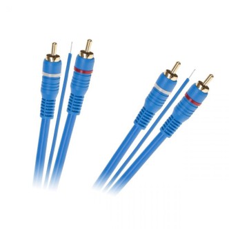Kabel 2 x RCA - 2 x RCA + żyła 5m
