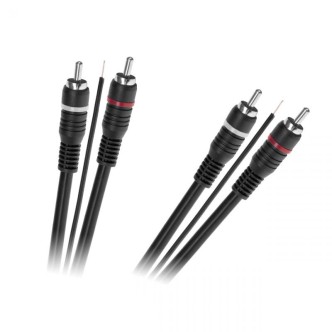 Kabel 2 x RCA - 2 x RCA z żyłą sterującą