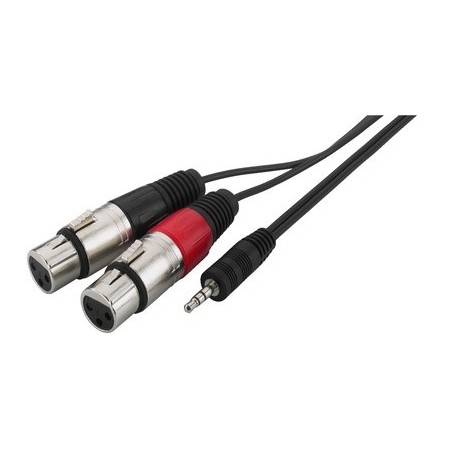 Kable połączeniowe audio 1 x wtyk 3.5mm stereo na 2 x gniazdo XLR