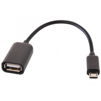 Przejściówka microUSB-USB OTG "GT" KABEL czarny