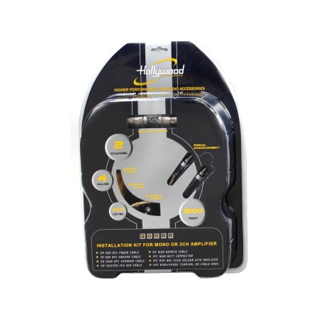 Hollywood PRO-24 - zestaw kabli OFC do samochodowego wzmacniacza