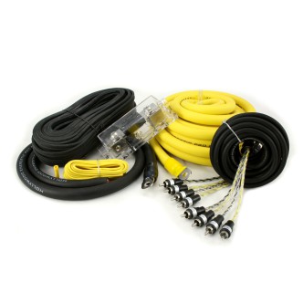 Hollywood PRO-40 - zestaw kabli OFC do samochodowego wzmacniacza