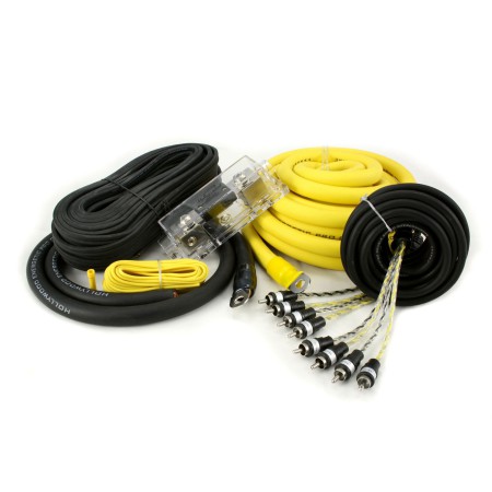 Hollywood PRO-40 - zestaw kabli OFC do samochodowego wzmacniacza