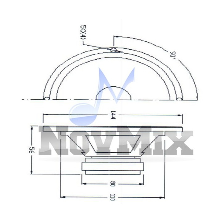 Głośnik Niskotonowy 5 Cali 8 Ohm DBS-C5015