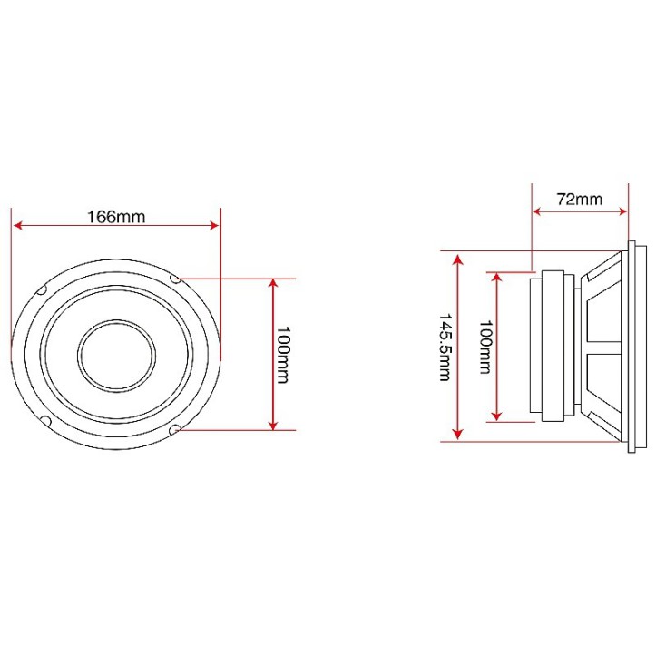 Głośnik BLOW A-165 4Ohm