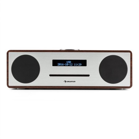 Auna Stanford Radio DAB CD DAB+ Bluetoth USB MP3 AUX UKF orzech
