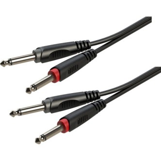 Kabel 2x Jack 6,3mm mono - 2x Jack 6,3mm mono 1.5m
