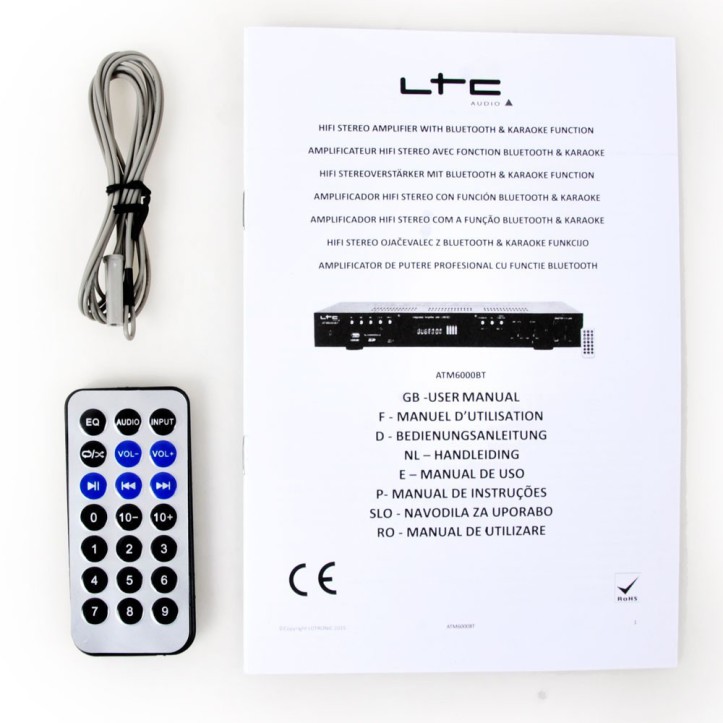 Wzmacniacz HiFi Karaoke Bluetooth MP3 USB SD LTC ATM 6500 BT