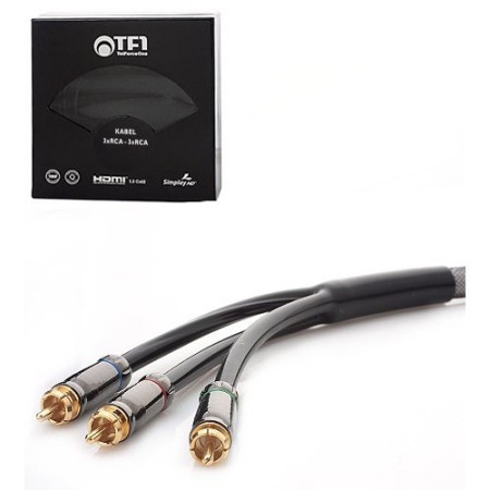 Kabel 3 RCA - 3 RCA 1,8m TF1